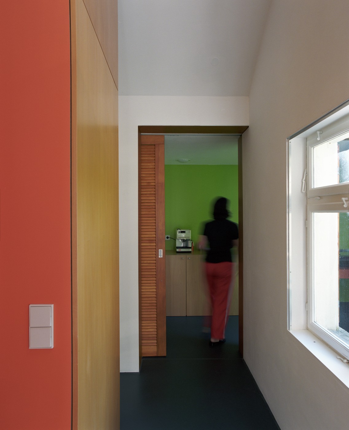 view into kitchen